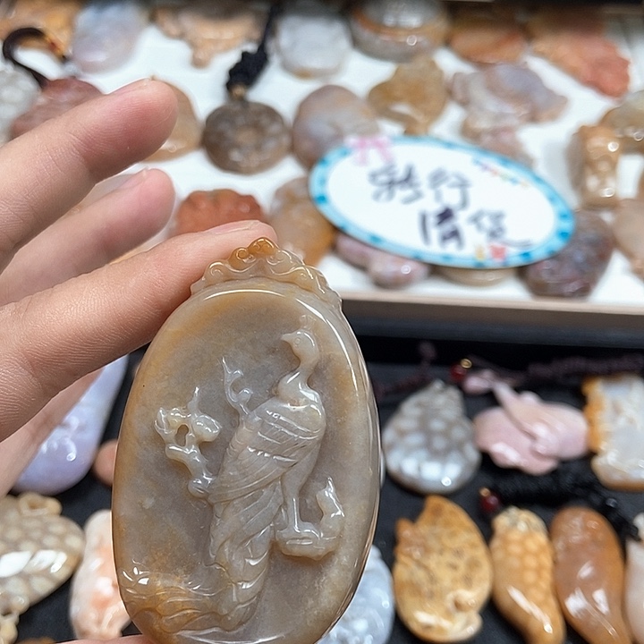 颈饰未镶嵌硅化珊瑚（珊瑚玉）