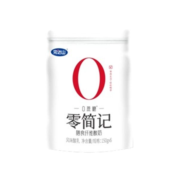 完达山0蔗糖简记风味酸乳150g*6/袋 小袋装酸奶风味酸奶