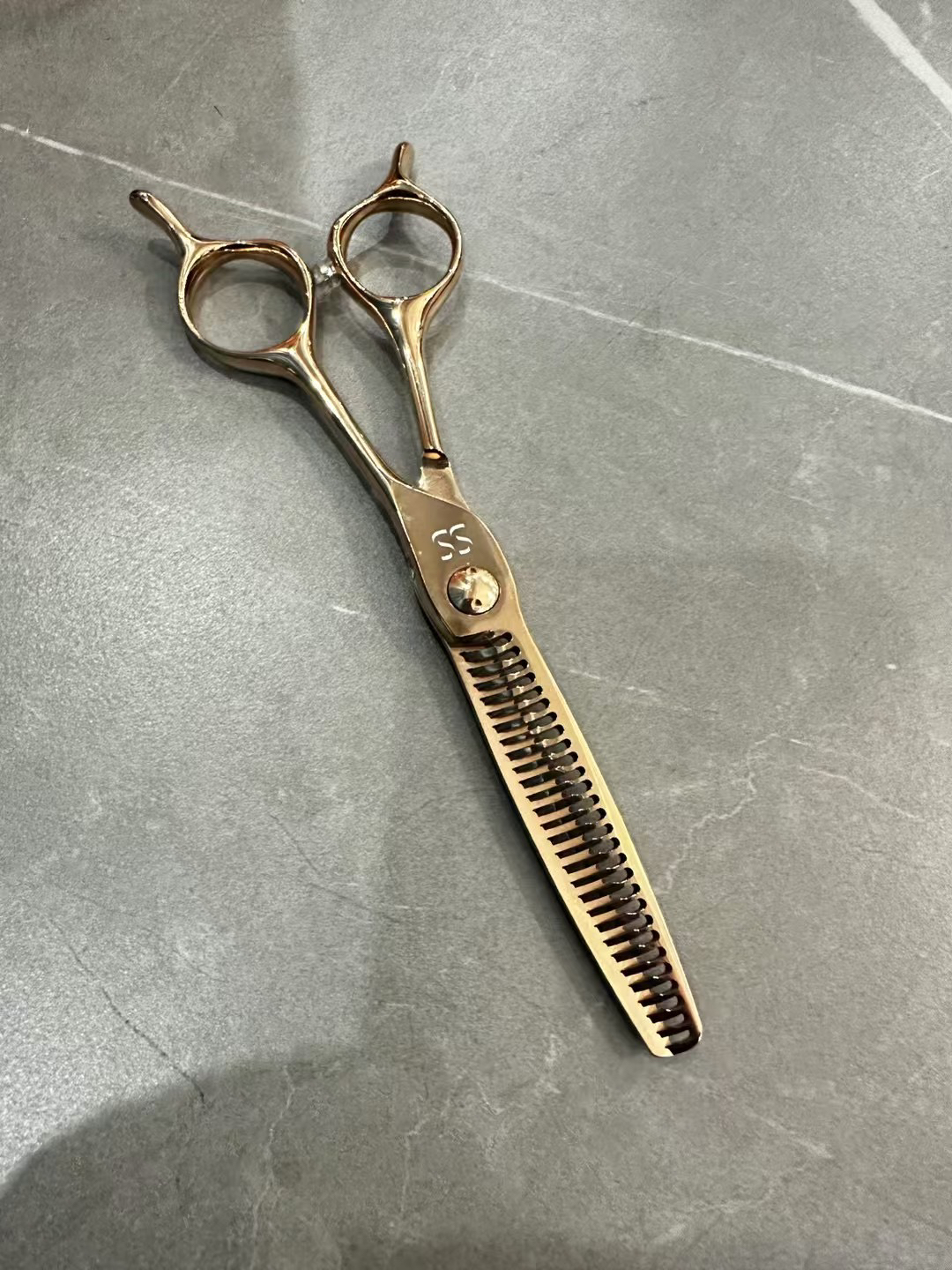 SS玫瑰金A型无痕牙剪去发量15%男发调色女发打薄