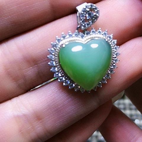 和田玉银S925镶嵌戒指