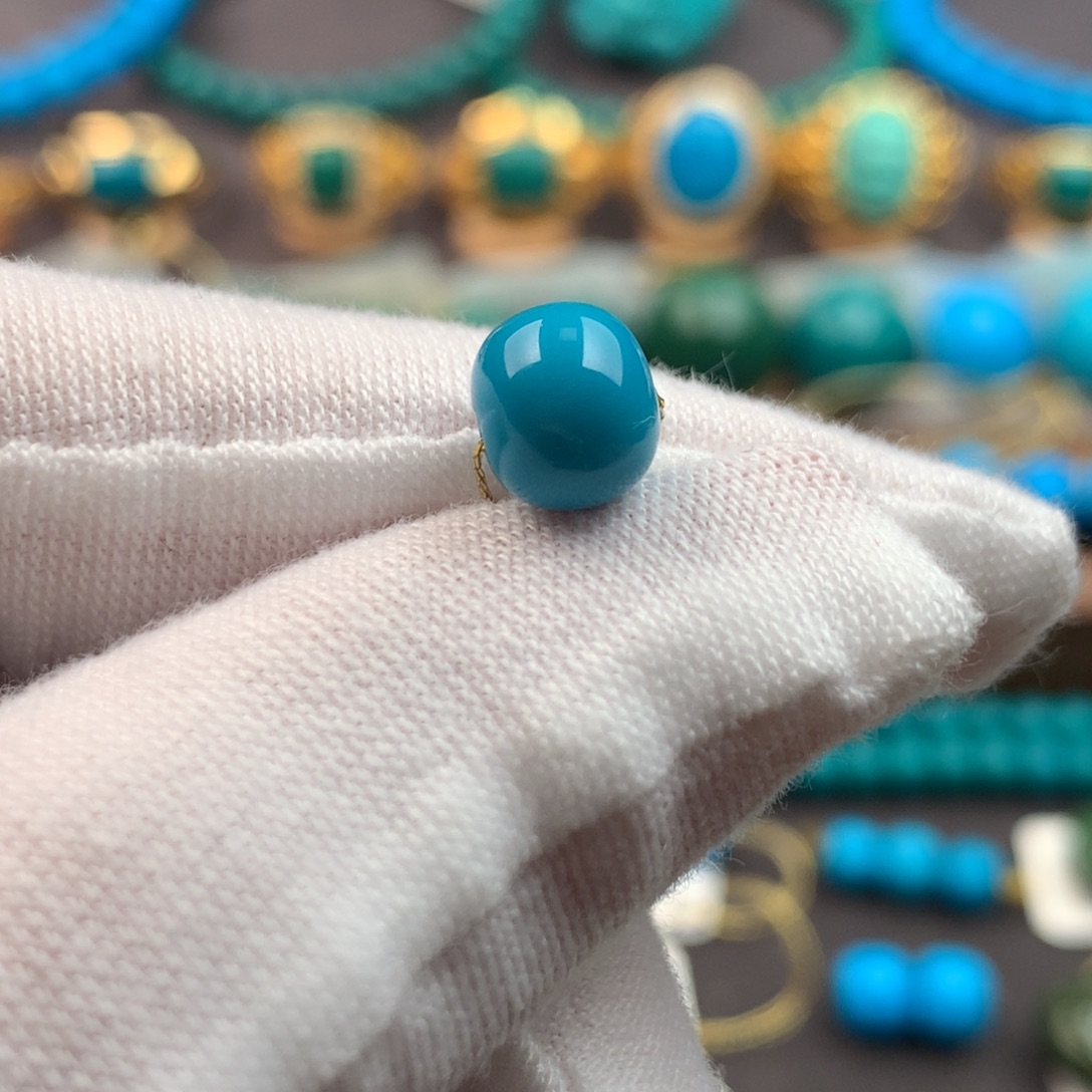 绿松石未镶嵌发饰7*6mm