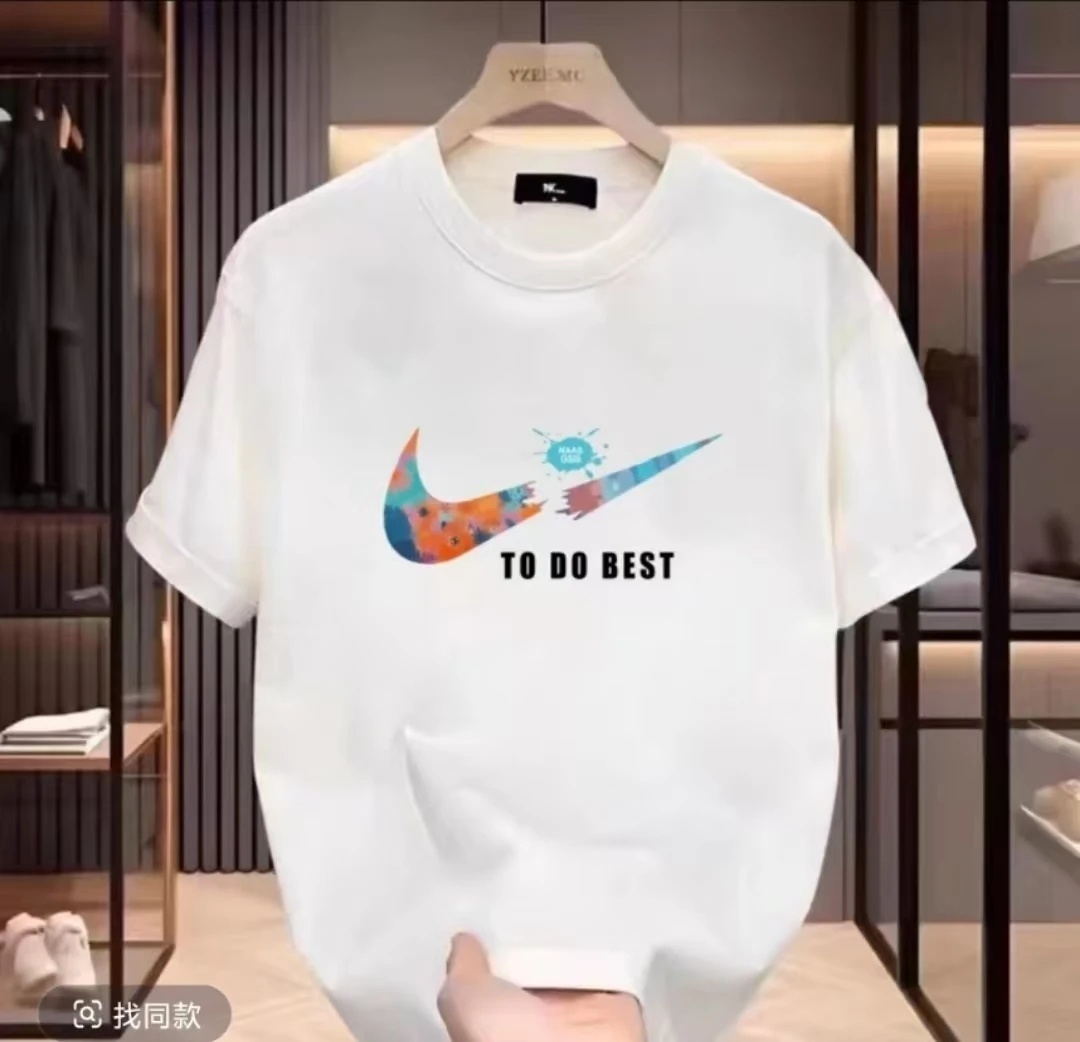 -4【一折粉丝福利】夏季男女同款百搭时尚潮牌短袖T恤