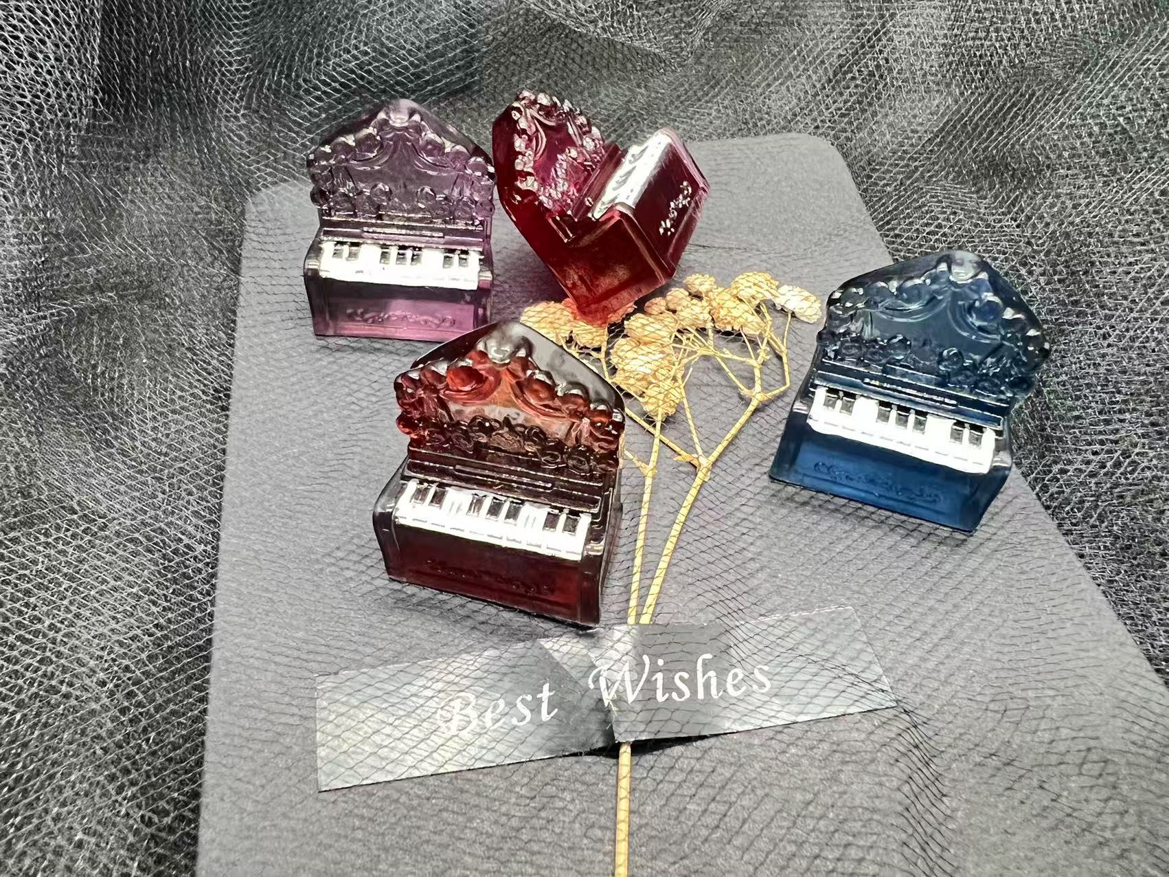 琉璃之音钢琴定制摆件树脂diy配件