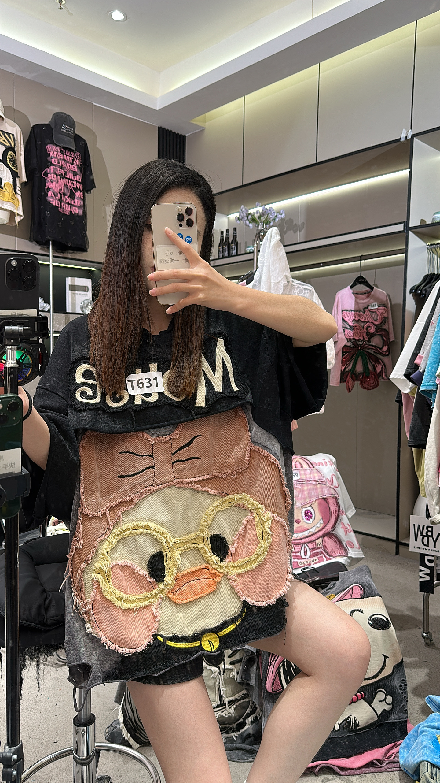 大瑶穿搭K601-K800潮牌夏季设计感卫衣外套短袖T恤穿搭宽松上衣