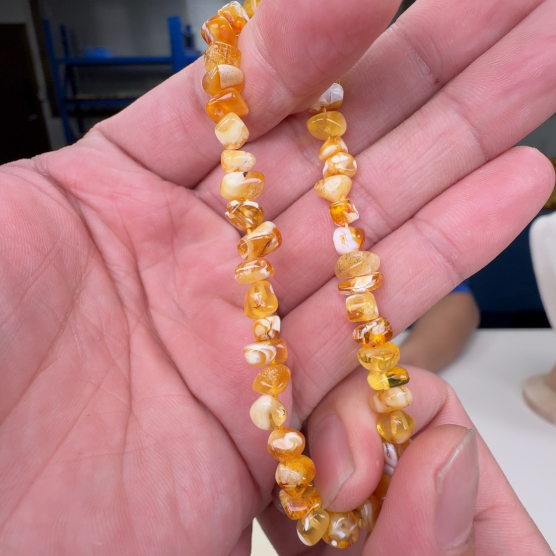 琥珀未镶嵌手链蜜蜡手串
