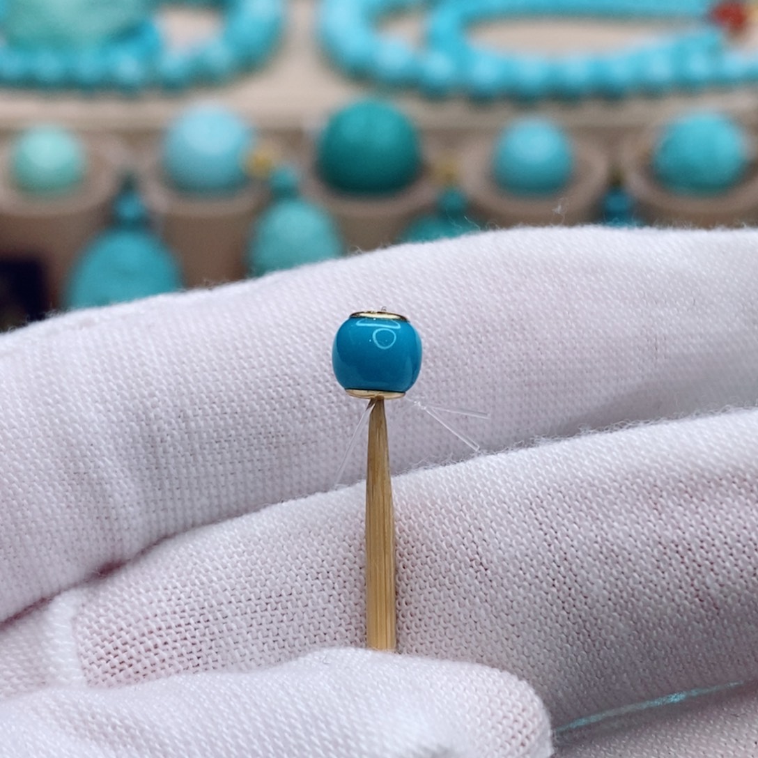 绿松石未镶嵌珠宝奇石5.8mm