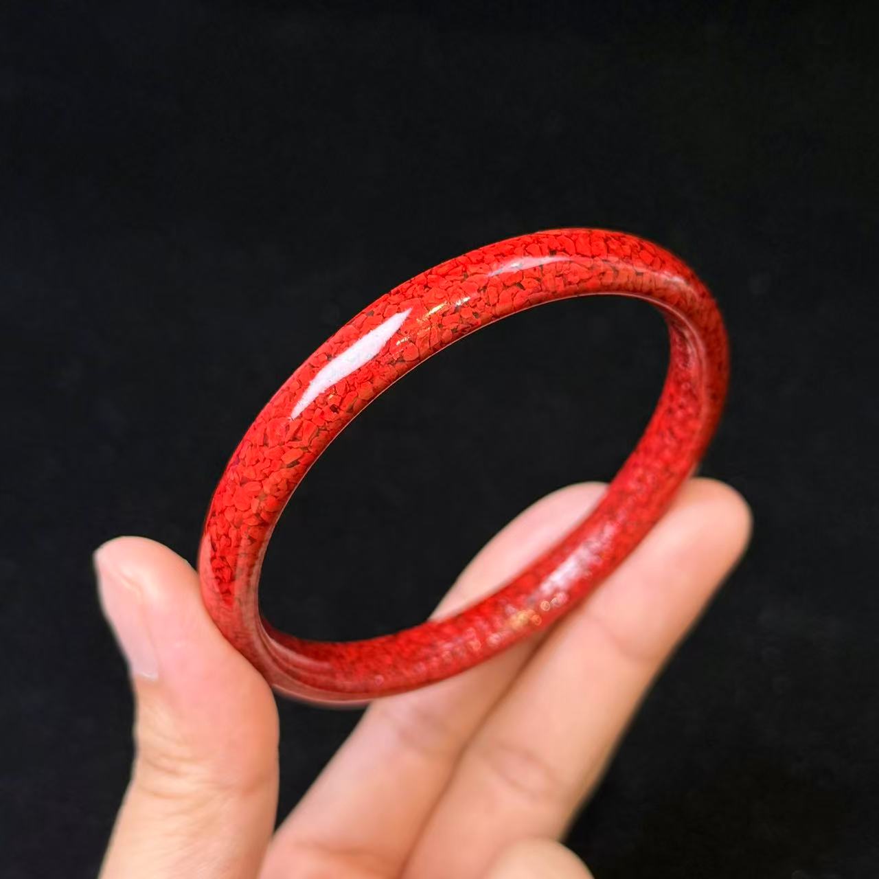 辰砂朱砂内刻心经手镯（58-64） H05-48