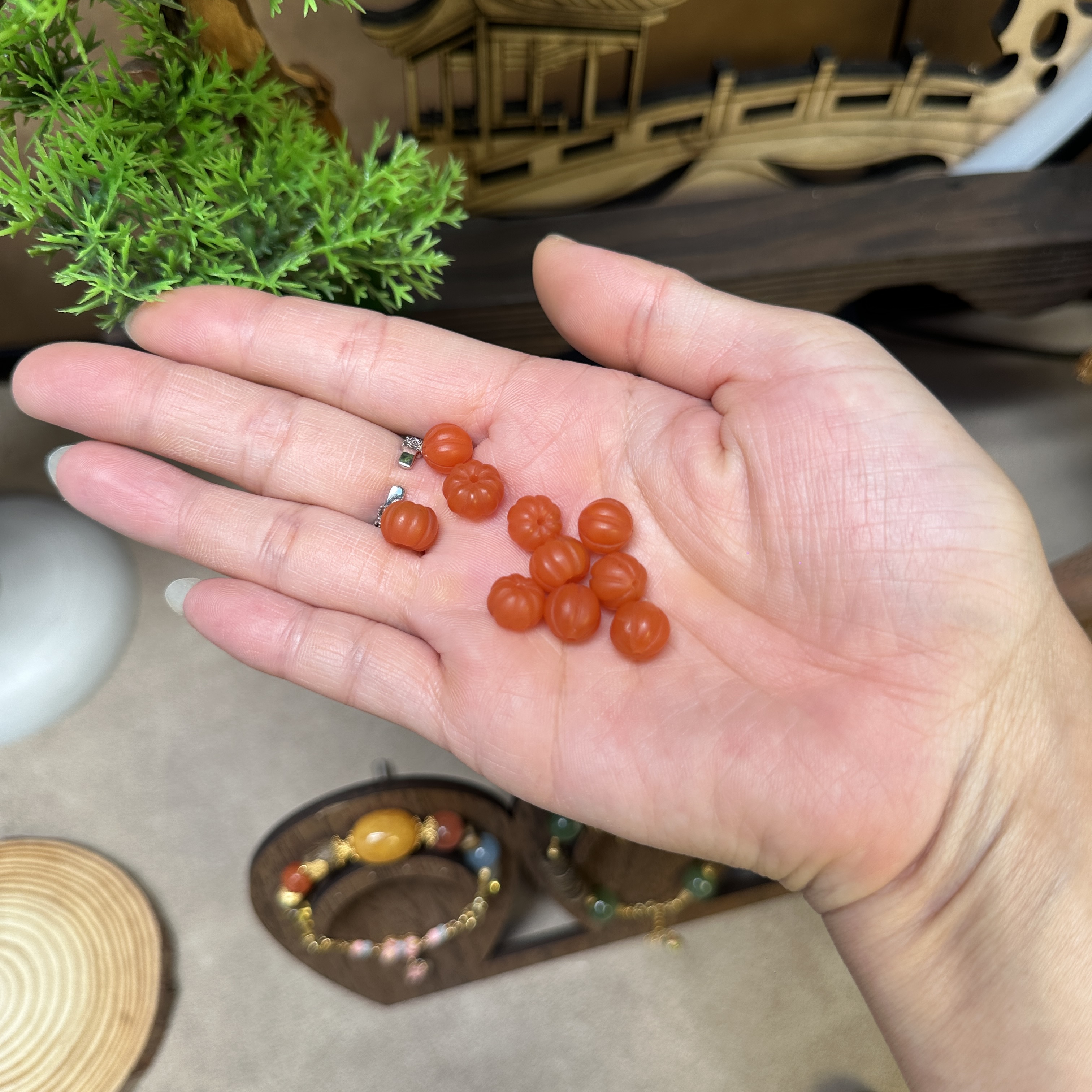 文玩配件南瓜珠手串隔珠