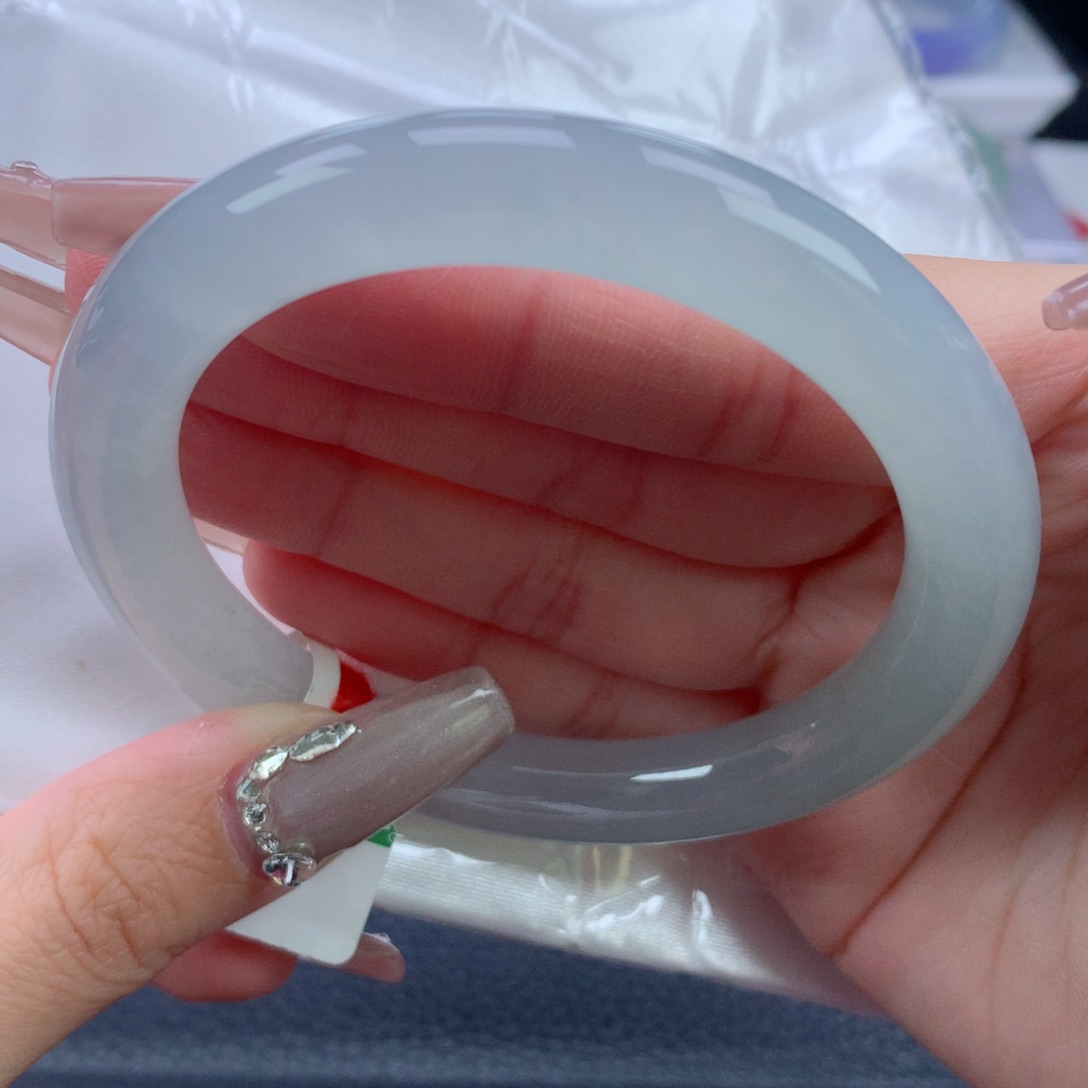 翡翠手镯未镶嵌57.6圆条