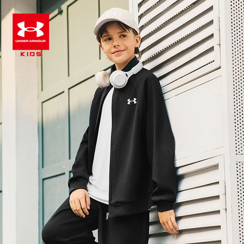 26新款立领运动外套休闲男女童夹克针织上衣261309701