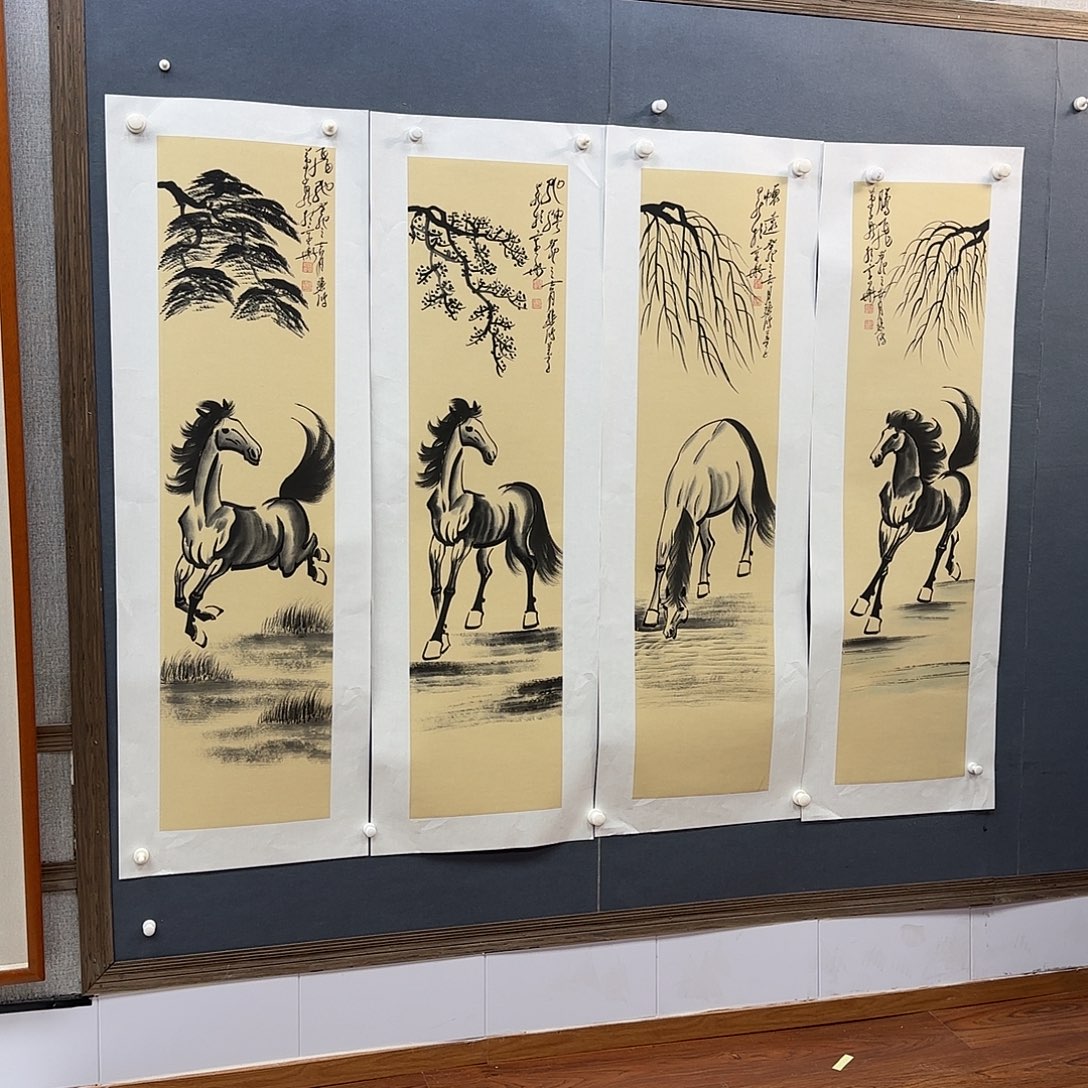 书法书法作品多次参加