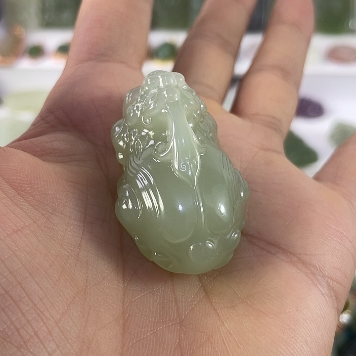 和田玉未镶嵌吊坠(不含链)