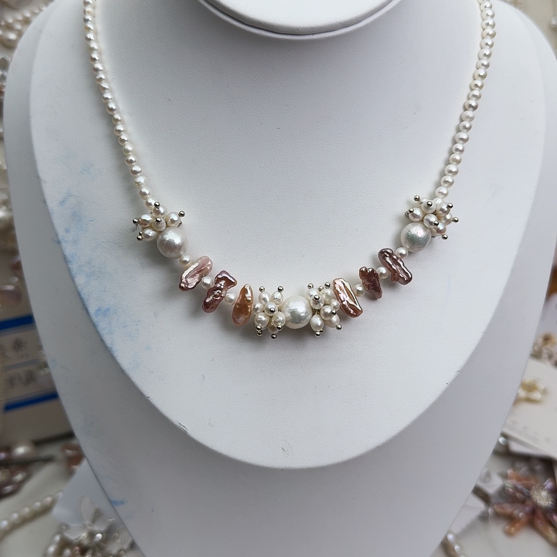 未镶嵌颈饰淡水珍珠