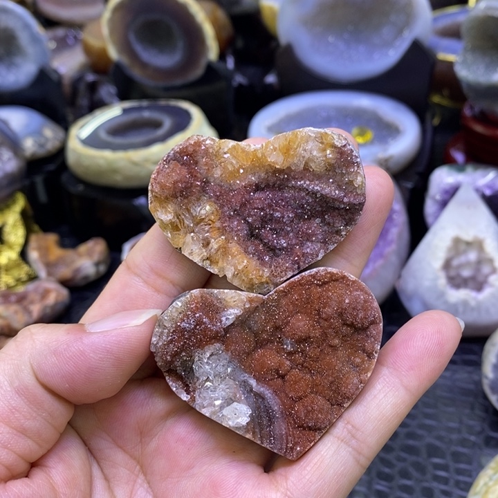 双爱心未镶嵌水晶