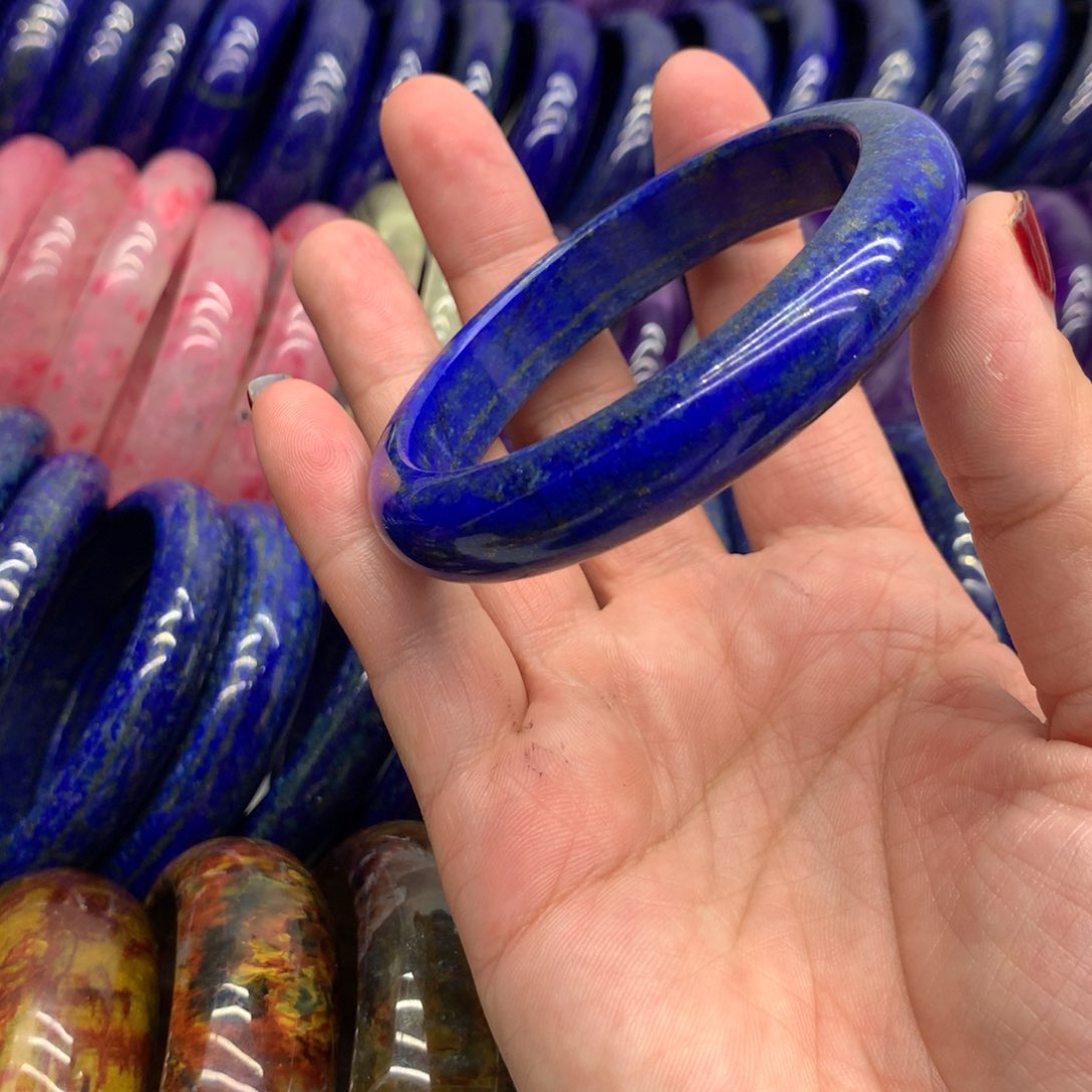 青金石手镯未镶嵌马*聪