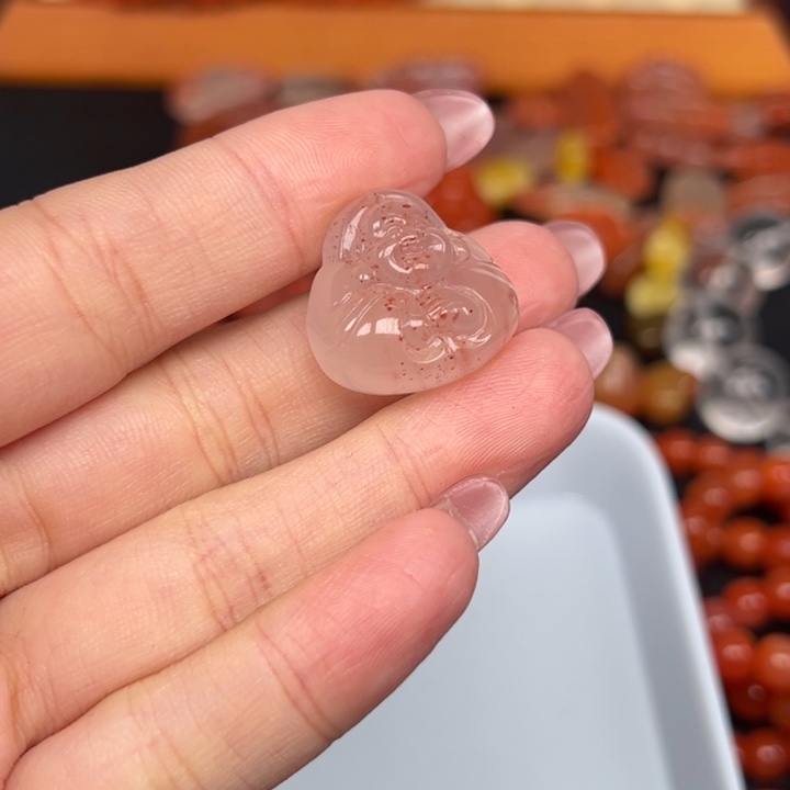 顺***然南红玛瑙未镶嵌吊坠(不含链)
