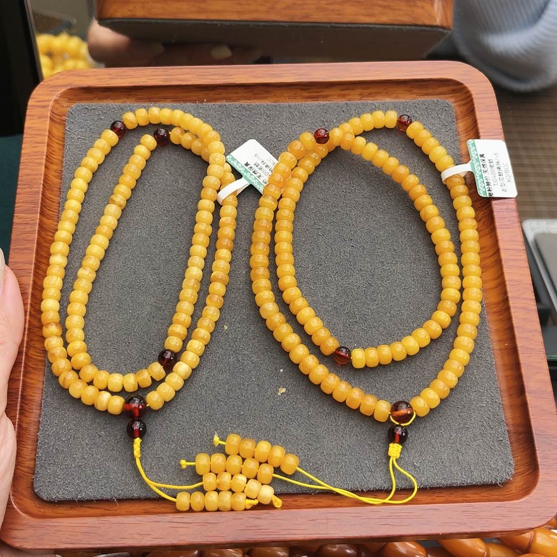 琥珀手链未镶嵌6m108 多样性发其一