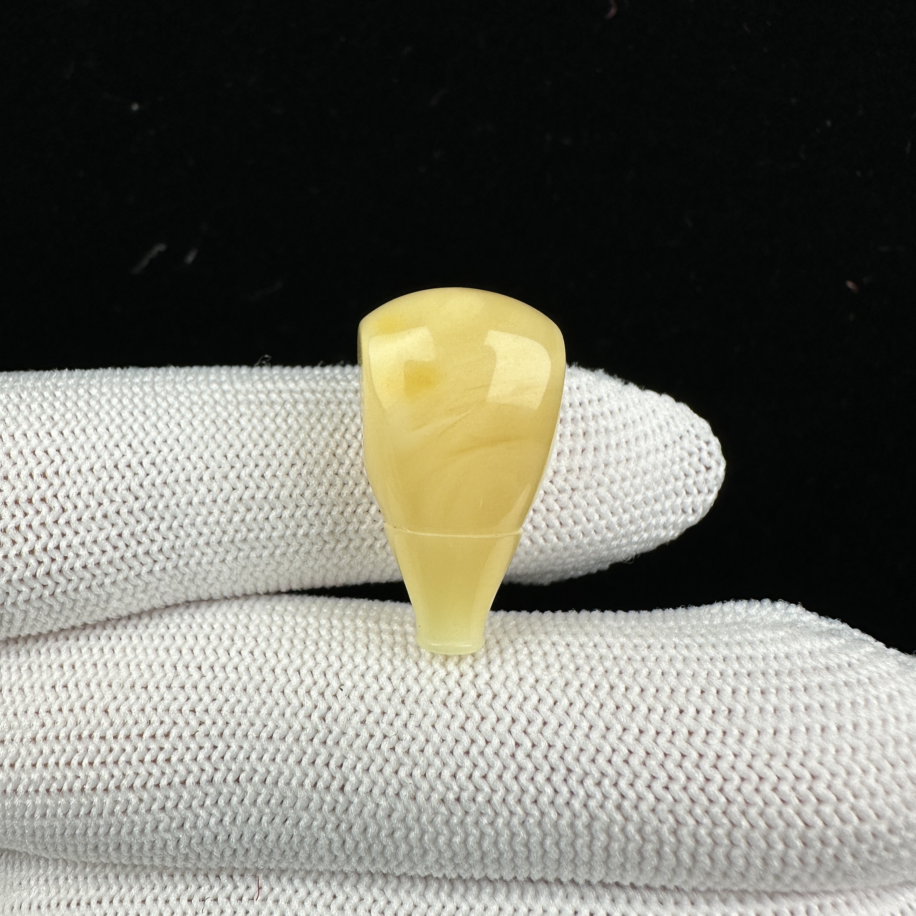 J7439天然原矿蜜蜡奶三通 13MM支持复检假一罚四