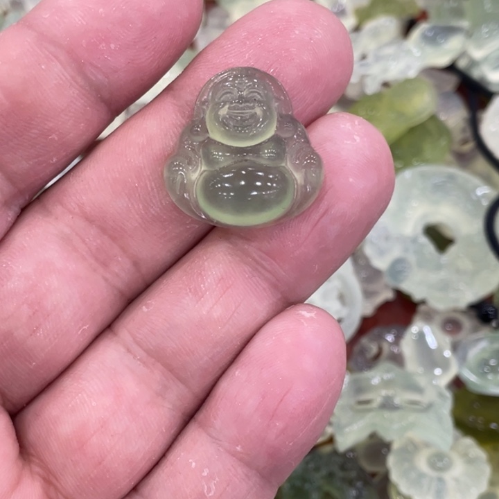 蛇纹石玉合金颈饰