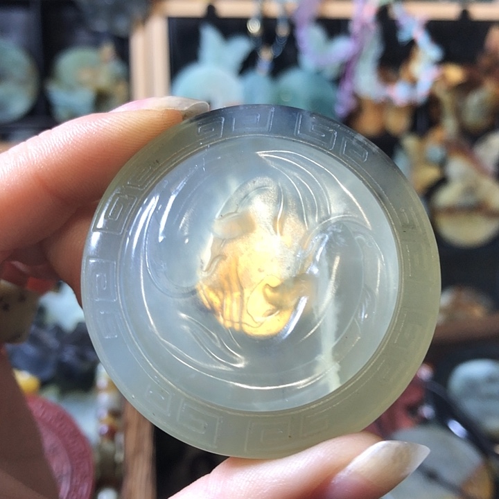 岫玉未镶嵌岫玉挂件