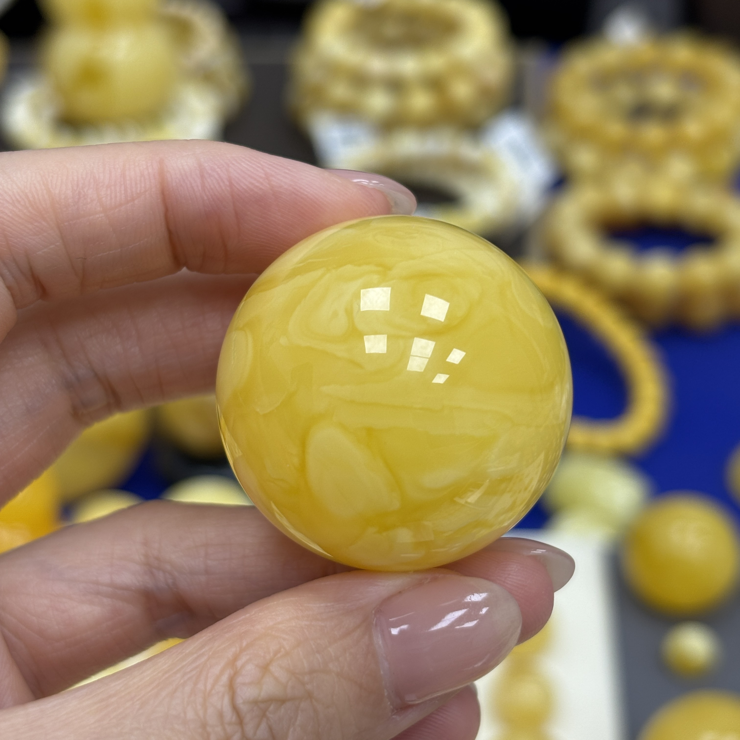 34.2mm 小妖珠宝天然原矿琥珀蜜蜡