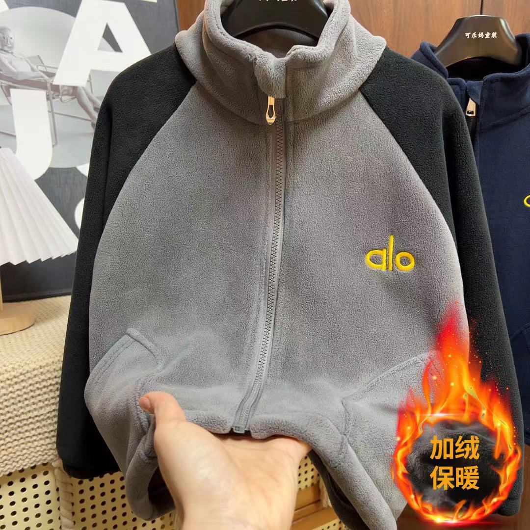 【原版高定款】儿童秋款奥粒绒外套男童加绒开衫外穿中大童潮