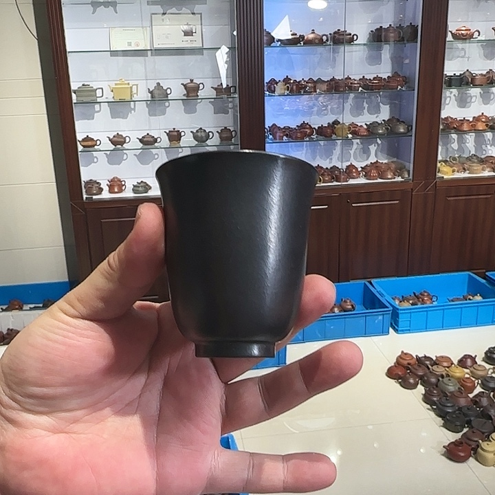 紫砂茶壶铃铛杯石黄