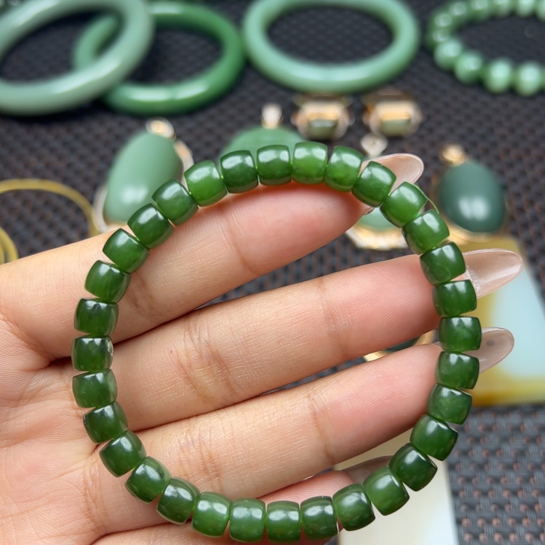 和田玉手串未镶嵌