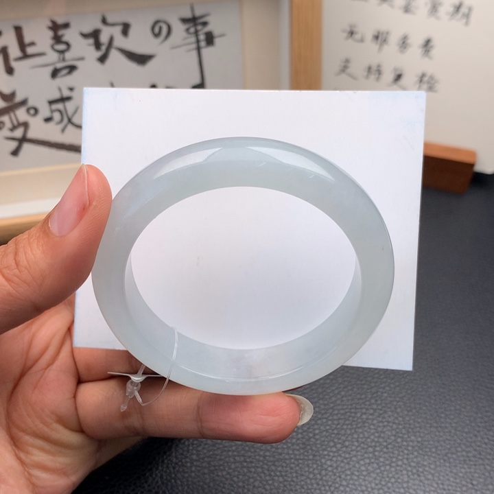 翡翠手镯未镶嵌翡翠手镯53圈口