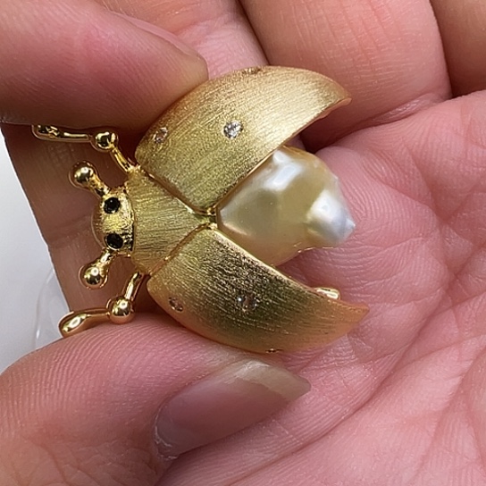 未镶嵌胸针海水珍珠