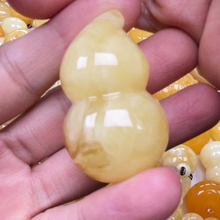 裸石蜜蜡未镶嵌蜜蜡葫芦重18