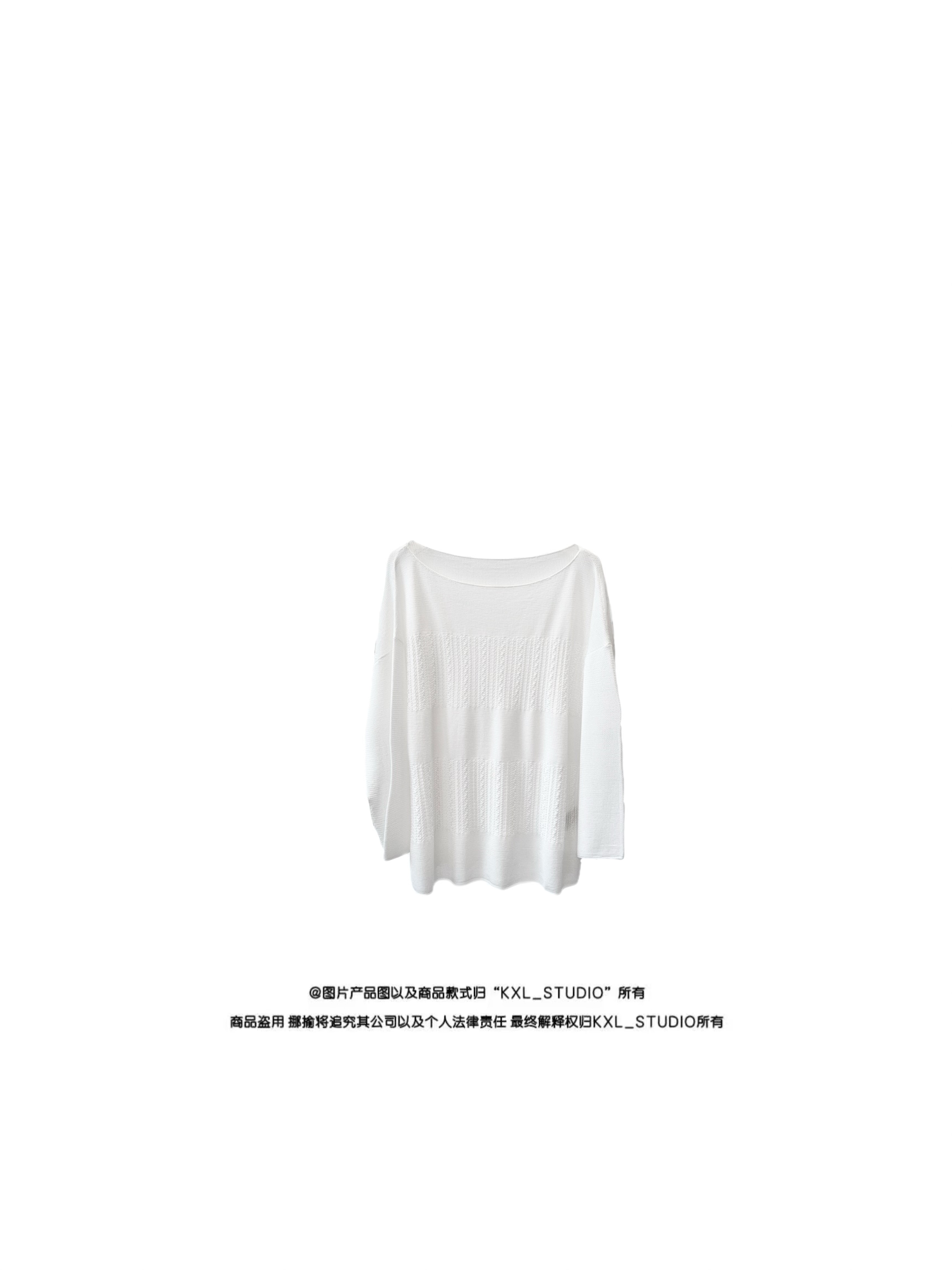 KXL-STUDIO 【KELE精选】慵懒松弛·针织打底衫2060