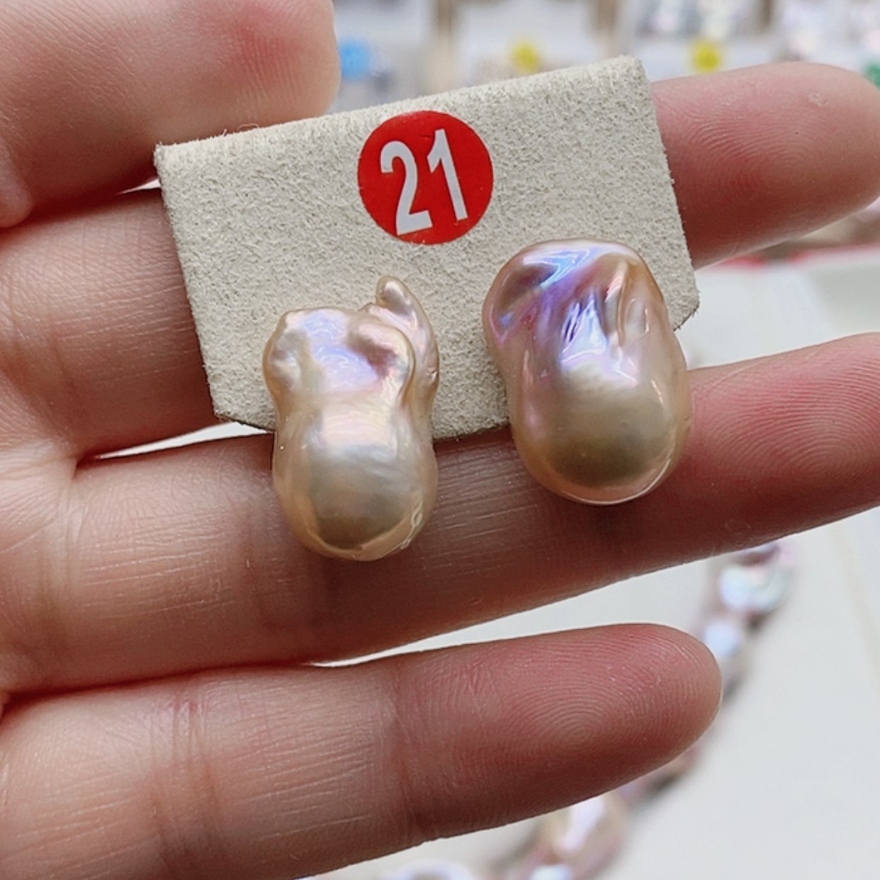 【闪购商品】淡水珍珠耳饰银S925镶嵌