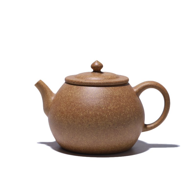 大吉羊柴烧 宜兴紫砂壶茶壶 原矿吉羊金段玉墩200ml徐雅