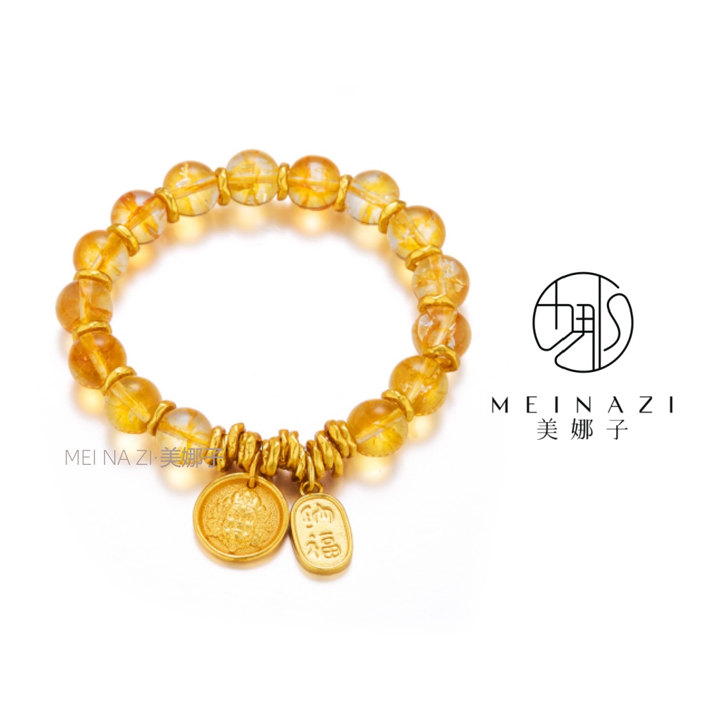 MEINAHUI/S晶黄财神手串L0024时尚