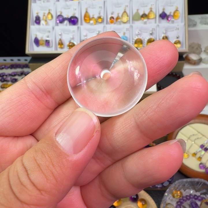 水晶颈饰未镶嵌吊坠