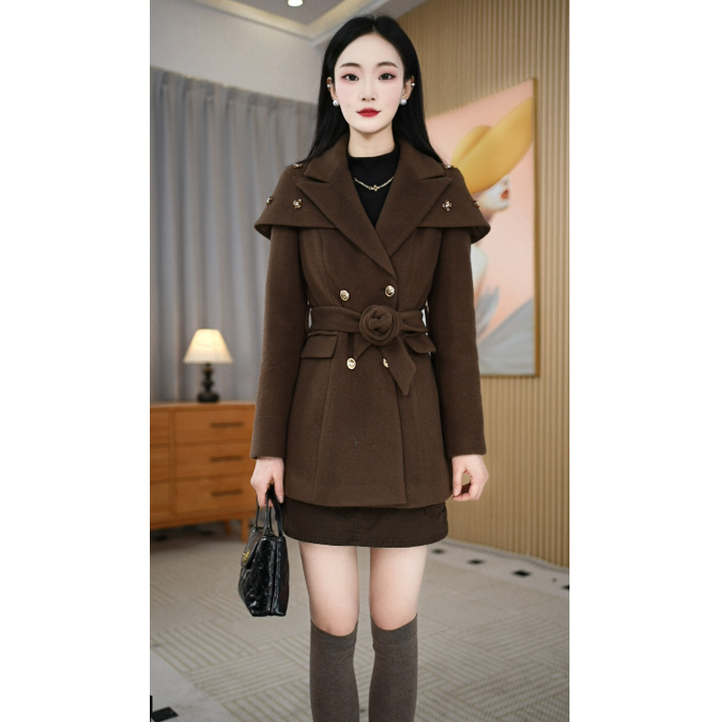【艾丝琪】冬款新款洋气时尚气质轻奢保暖通勤女士外套M-2XL