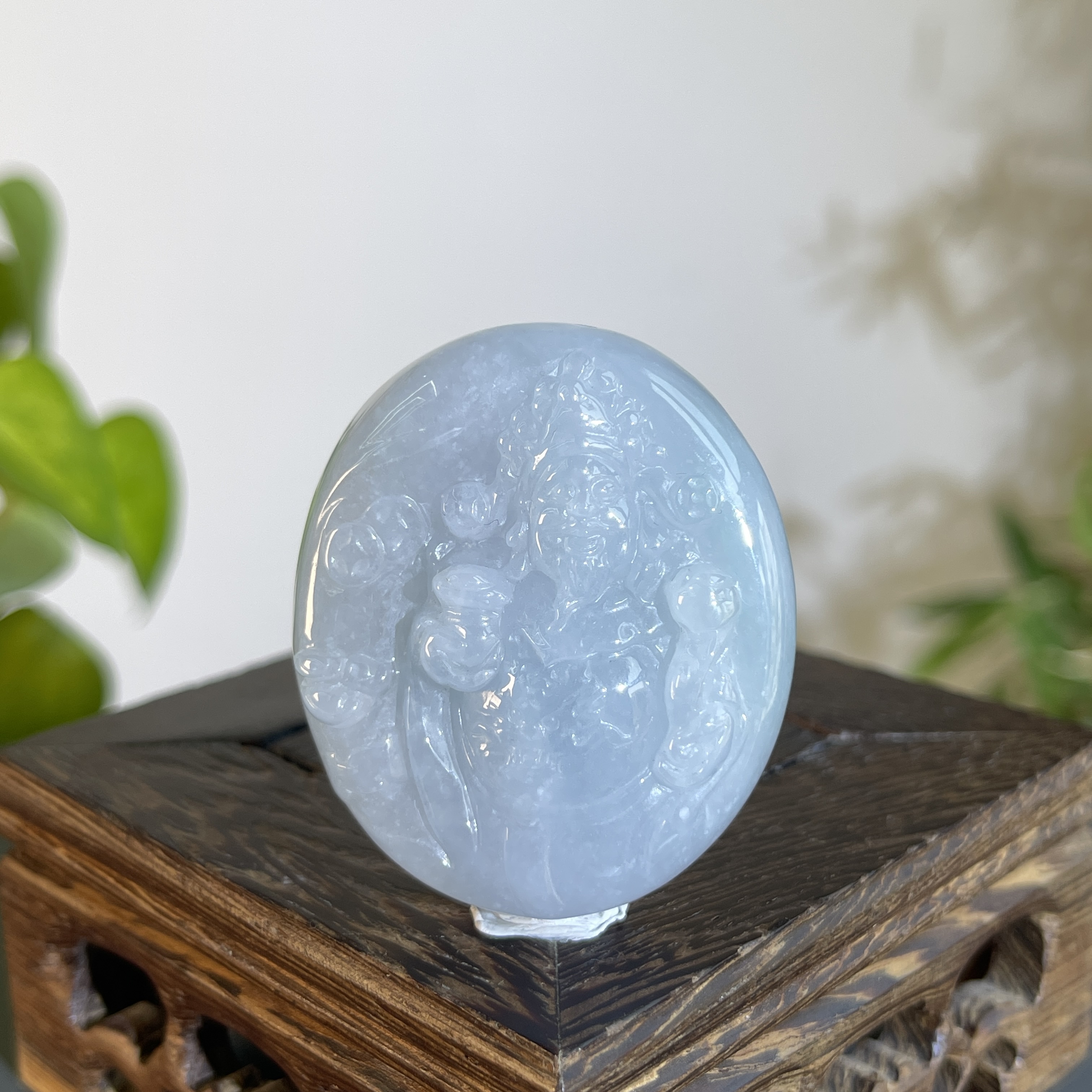 JTA26-63 天然缅甸翡翠A货 财神