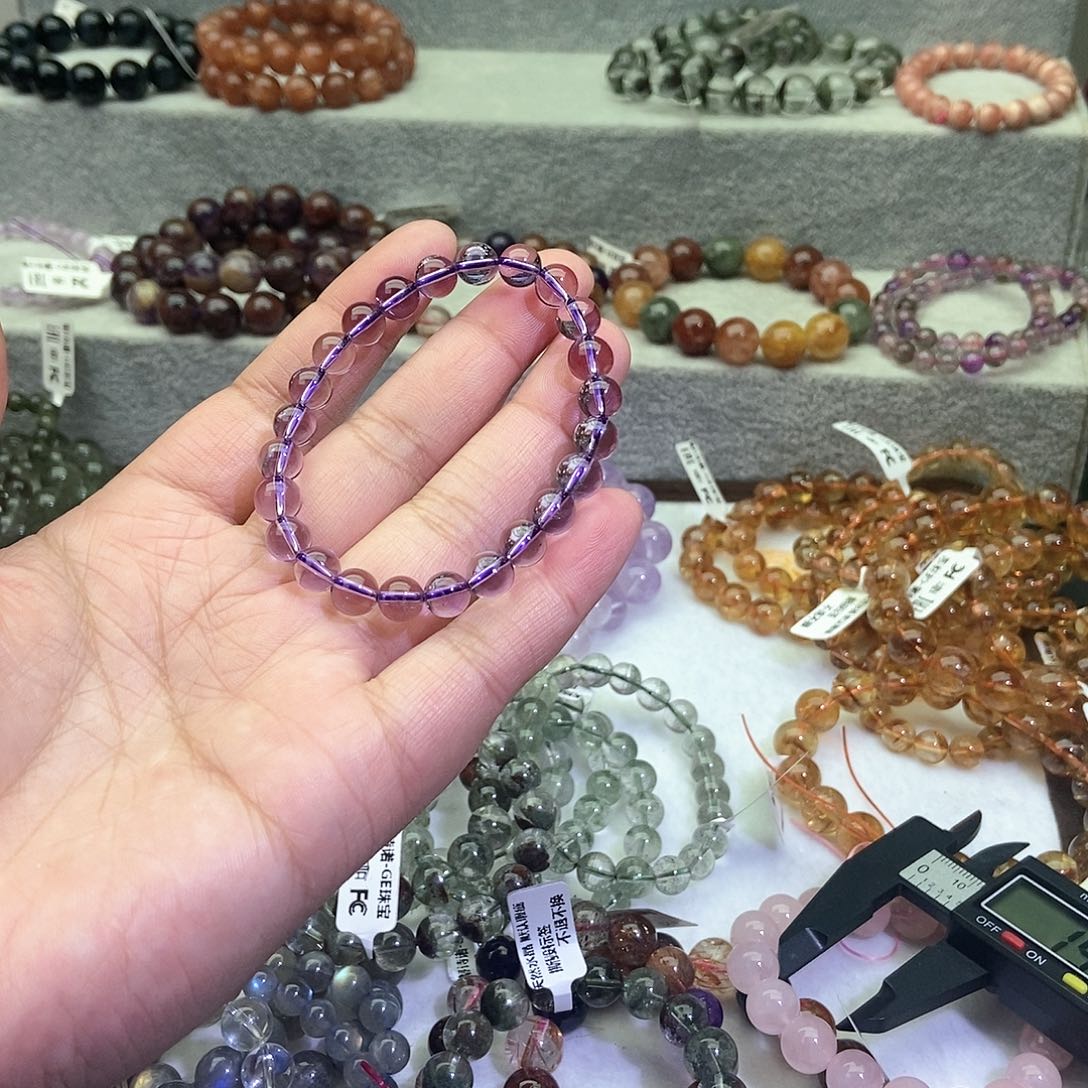 水晶手链未镶嵌L****)巴西紫8