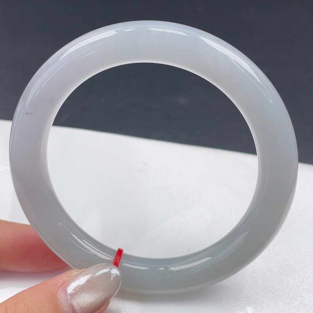 翡翠未镶嵌手镯59圆条