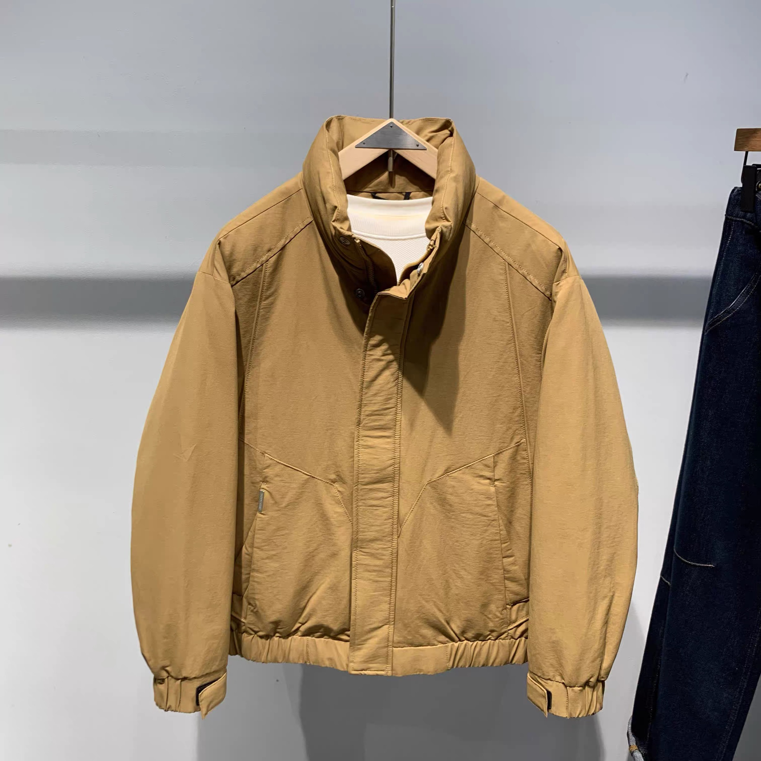 男士立领鸭绒羽绒服商务休闲羽绒服592