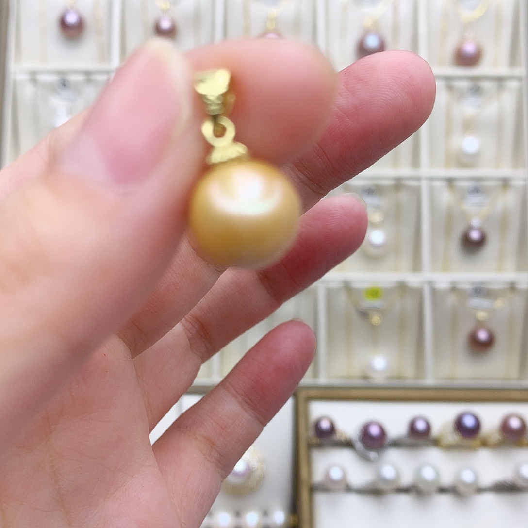 淡水珍珠吊坠(不含链)合金