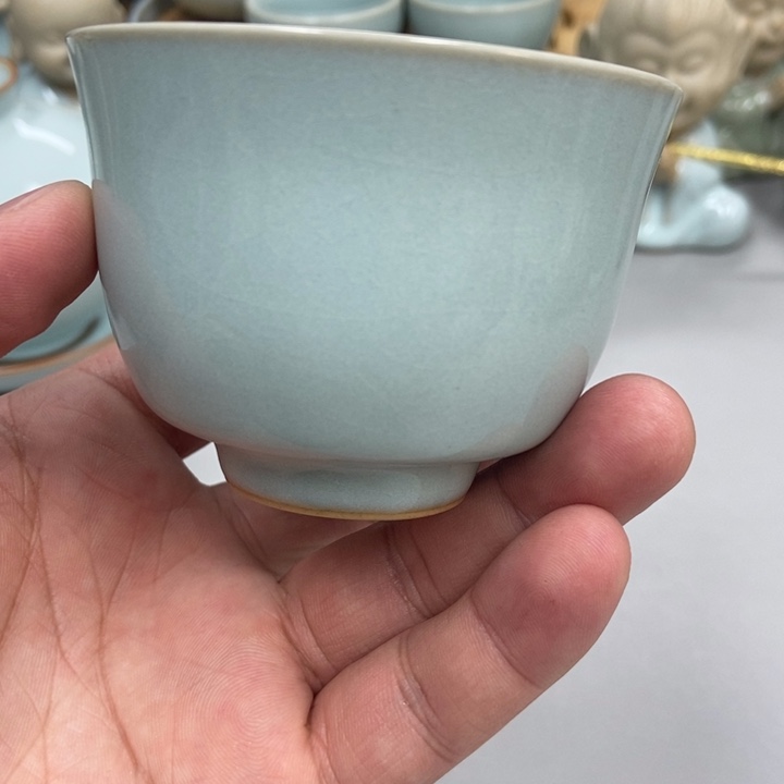 瓷平**r天青色赵琳老师铃铛杯