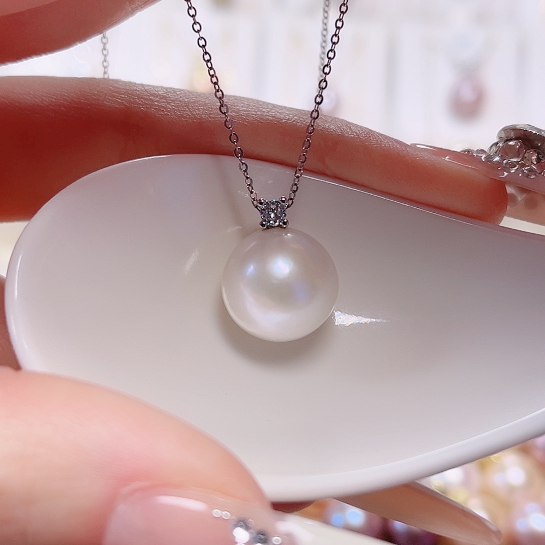 未镶嵌淡水珍珠吊坠(赠链)