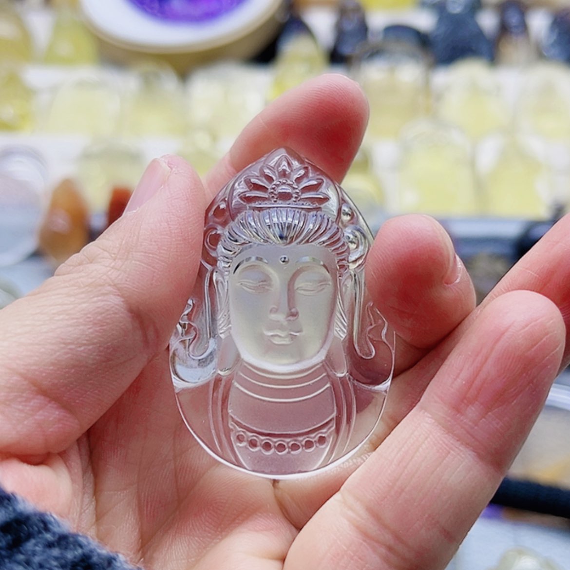 【闪购商品】水晶观音吊坠未镶嵌