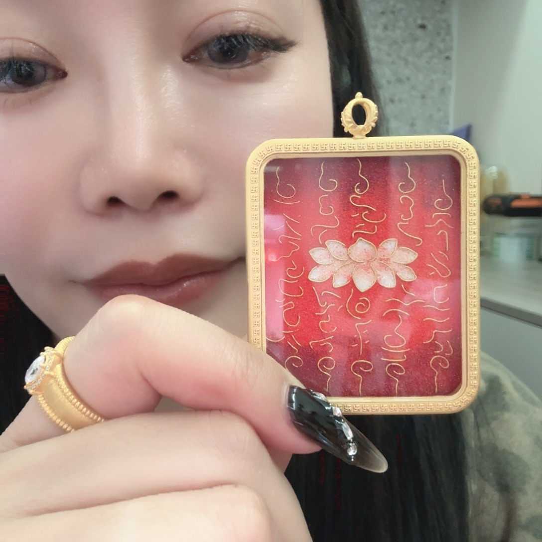 十字绣五条吊坠唐卡