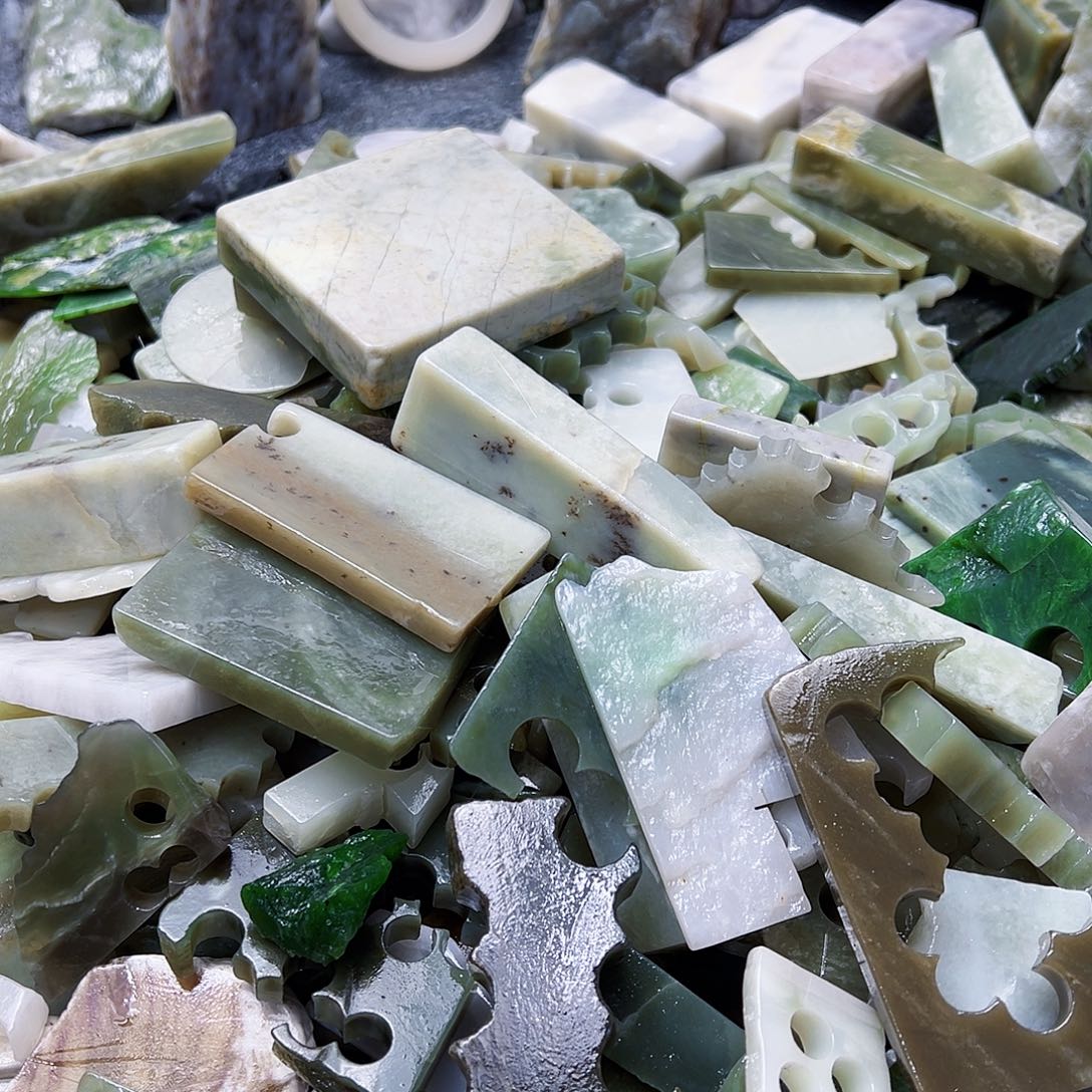 和田玉（糖玉）珠宝半成品未镶嵌冰**缘