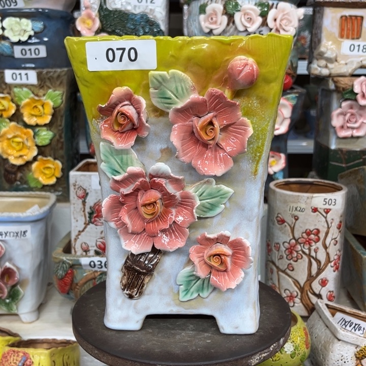 紫砂花盆粗陶材质多肉花盆