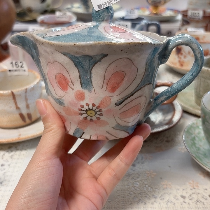 瓷片一套漂亮的咖啡杯