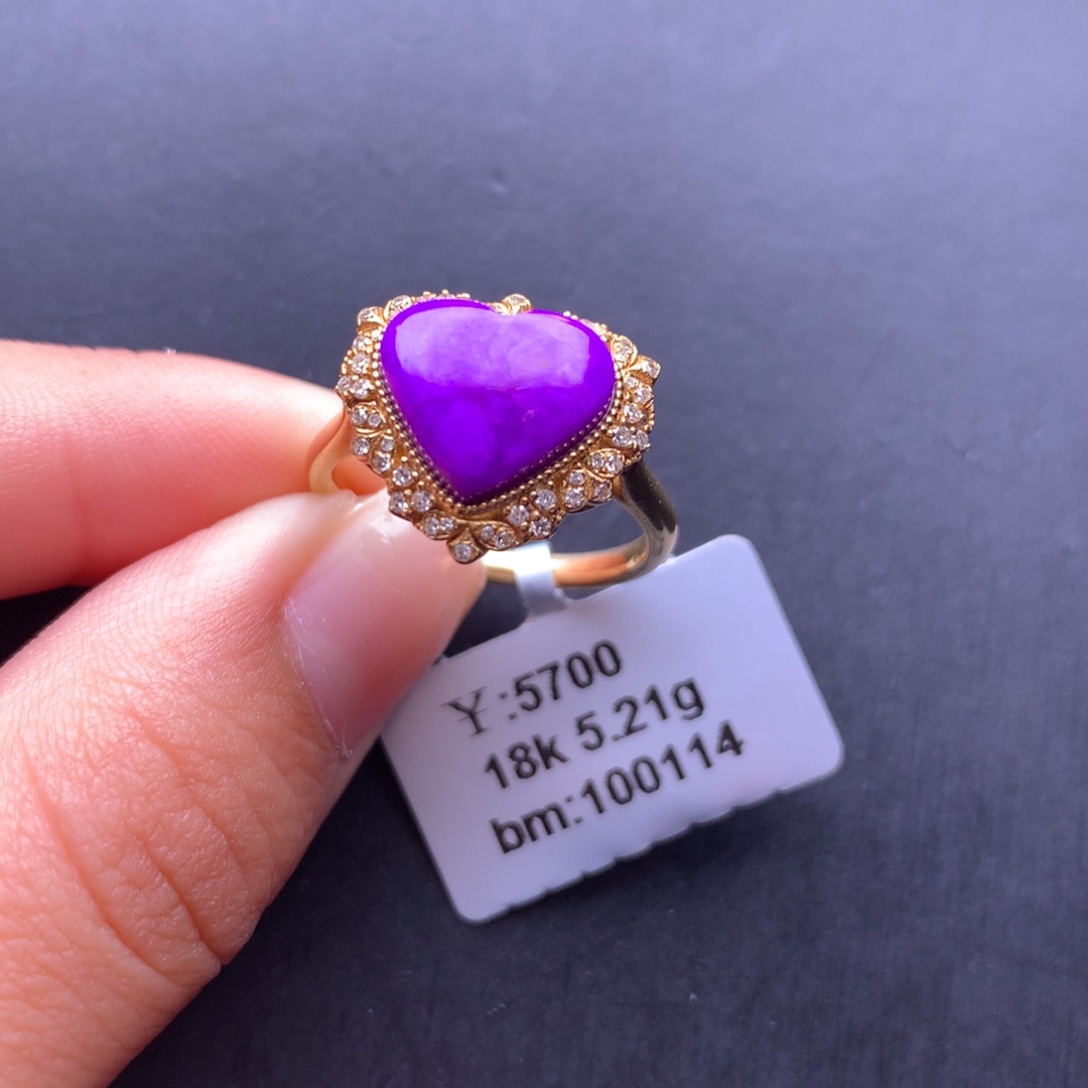 苏纪石（舒俱来）戒指18K金镶嵌